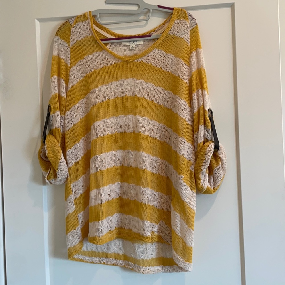 Yellow stripe sweater